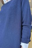 Made in Italy Conrad Body Skim Knit Jumper Navy 
